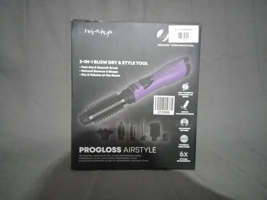 BOXED REVAMP PROGLOSS AIRSTYLE 2-IN-1 BLOW DRY & STYLE TOOL 