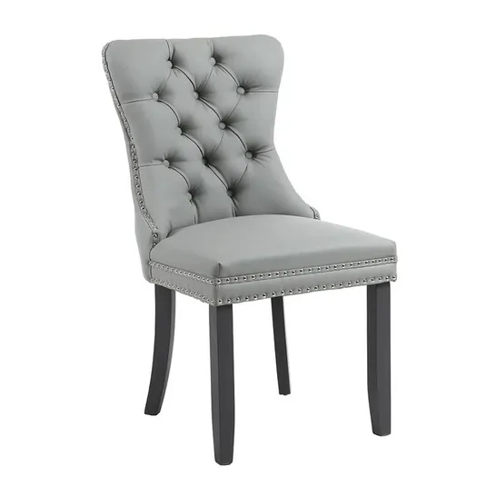 BOXED SOMERSBY SIDE CHAIR - DARK GREY (SET OF 2)