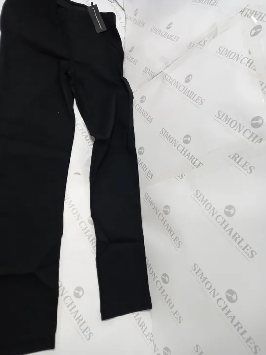 DOROTHY PERKINS BENGALINE SKINNY TROUSERS IN BLACK - SIZE 14