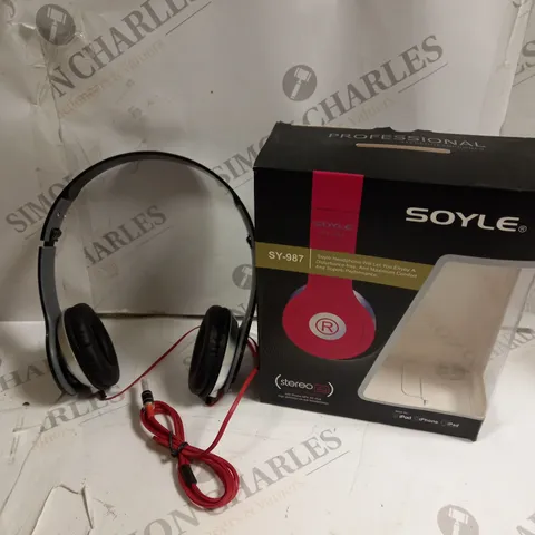 BOXED SOYLE SY-987 STEREO HEADPHONES 