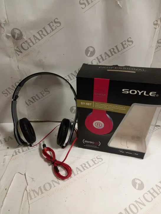 BOXED SOYLE SY-987 STEREO HEADPHONES 