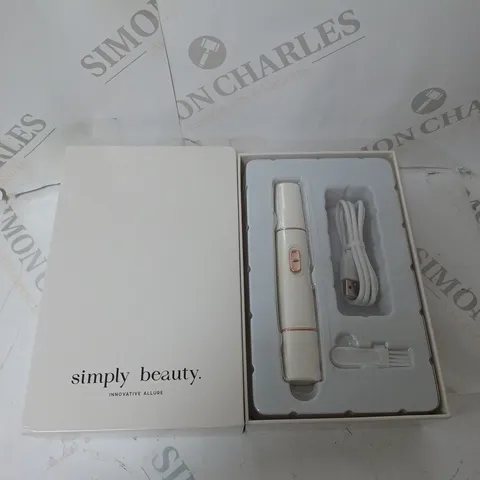 SIMPLY BEAUTY 2 IN 1 SUPER SMOOTH FACE & BROWS HAIR REMOVER, WHITE