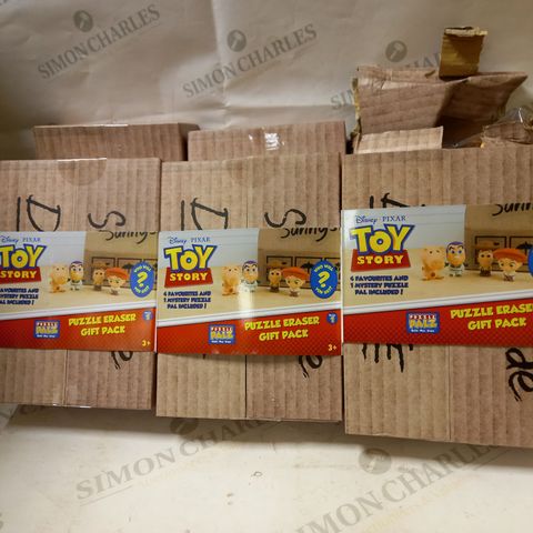 LOT OF 6 TOY STORY PUZZLE ERASER GIFT PACKS 