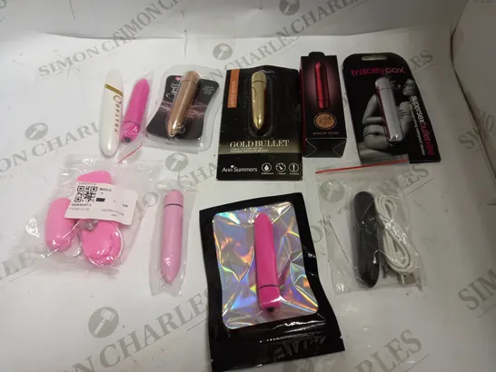 LOT OF 10 ASSORTED BULLET VIBRATORS TO INCLUDE TRACEY COX, ANN SUMMERS, TRULY YOURS ETC