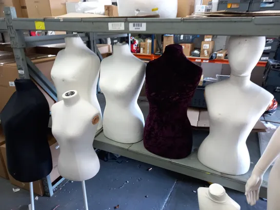 LOT OF ASSORTED MANNEQUINS AND AND CLOTHES DISPLAY FITTINGS / COLLECTION ONLY