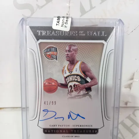 PANINI SIGNED TRADING CARD - GARY PAYTON