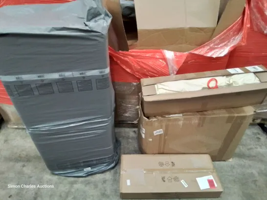 PALLET OF ASSORTED ITEMS TO INCLUDE: PLAYPENS, LED CEILING LIGHT, FOLDING MATTRESS