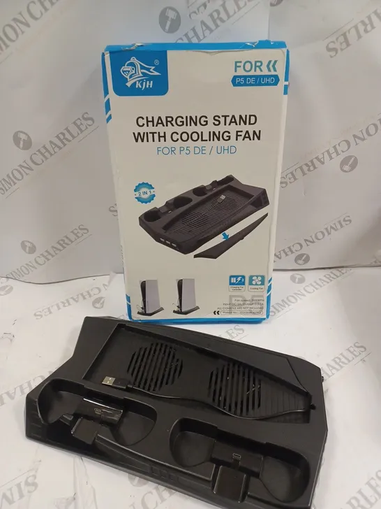 BOXED KJH PLAYSTATION 5 CHARGING STAND WITH COOLING FAN 