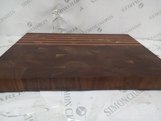 BOXED WOODEN END GRAIN CHOPPING BOARD