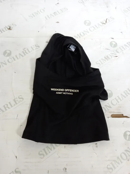 WEEKEND OFFENDER BLACK BALACLAVA 