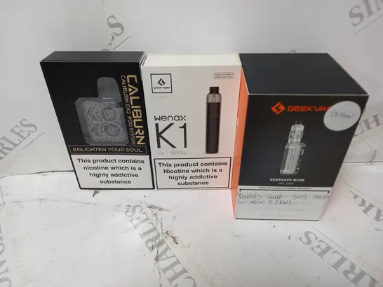 BOX OF APPROXIMATELY 20 ASSORTED E-CIGARETTES