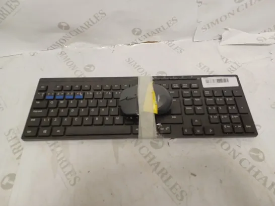 RAPOO BLACK SLIM KEYBOARD AND MOUSE 