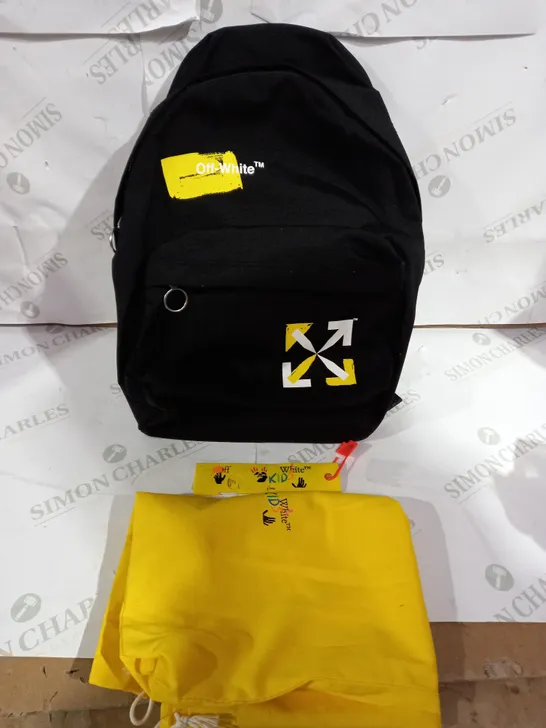 OFF-WHITE BOYS SHAPE LOGO BACKPACK