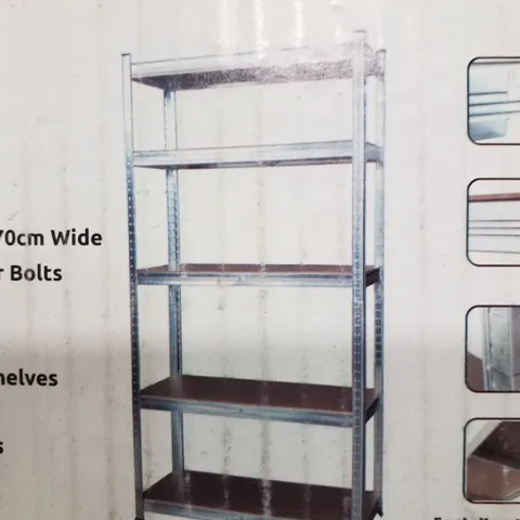 BOXED NEO 5-TIER GALVANISED SHELVING UNIT