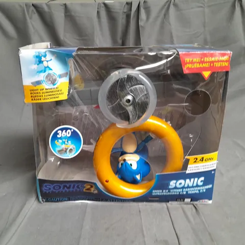 BOXED SONIC 2 MOVIE SONIC SPEED RC TOY