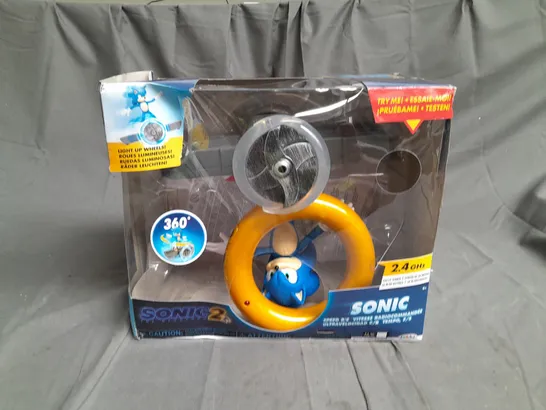 BOXED SONIC 2 MOVIE SONIC SPEED RC TOY RRP £49.99