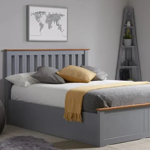 BOXED 135CM PHOENIX OTTOMAN BED PEARL GREY  - 3/4 BOXES