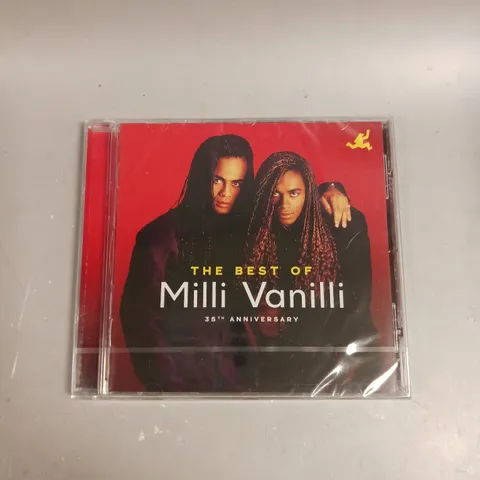 APPROXIMATELY 35 SEALED THE BEST OF MILLI VANILLI 35TH ANNIVERSARY CD ALBUMS 