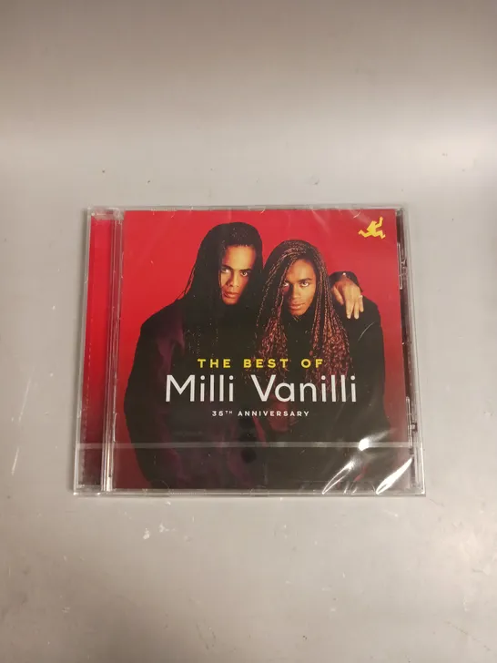 APPROXIMATELY 35 SEALED THE BEST OF MILLI VANILLI 35TH ANNIVERSARY CD ALBUMS 