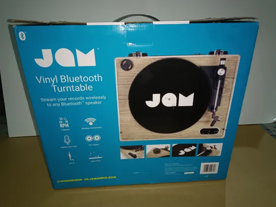 BOXED JAM VINYL BLUETOOTH TURNTABLE