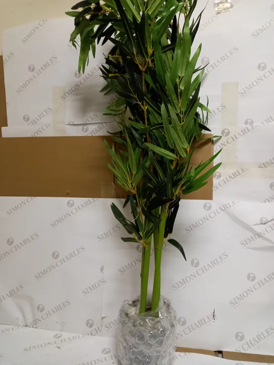 LEAF DESIGN UK ARTIFICIAL BAMBOO PLANTS/TREES, WOOD, NATURAL GREEN, 120CM