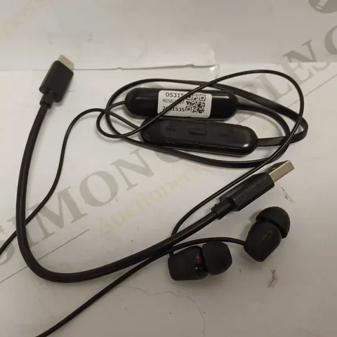 SONY AUDIO EARBUDS IN BLACK