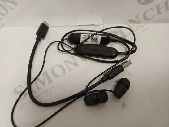 SONY AUDIO EARBUDS IN BLACK