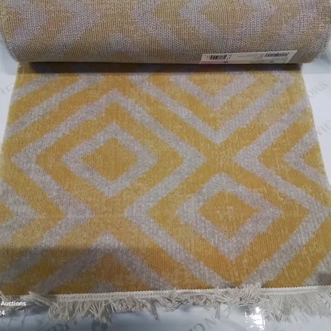 BRAND NEW PACO HOME YELLOW AND WHITE 60X100CM RUG