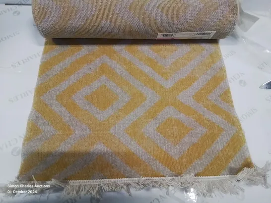 BRAND NEW PACO HOME YELLOW AND WHITE 60X100CM RUG