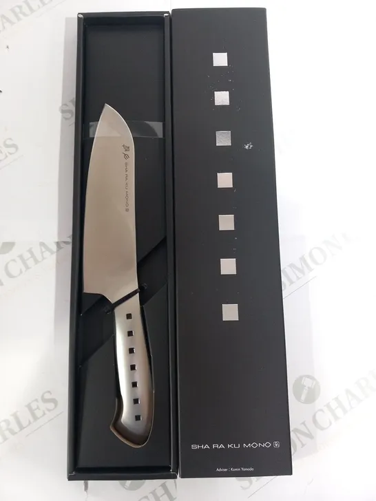 BRAND NEW BOXED SHA RA KU MONO MOLYBDENUM VANADIUM STEEL 18-8 STAINESS STEEL FJ-18 17.5CM SANTOKU KNIFE