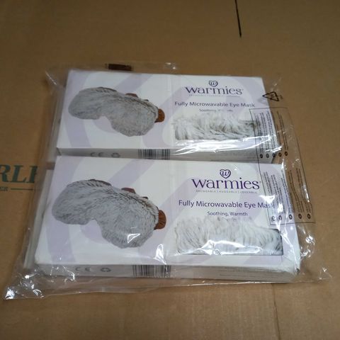 PACKAGED WARMIES APPROX 2 FULLY MICROWAVABLE EYE MASKS