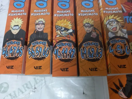 LOT OF 11 NARUTO 3IN1 GRAPHIC NOVELS