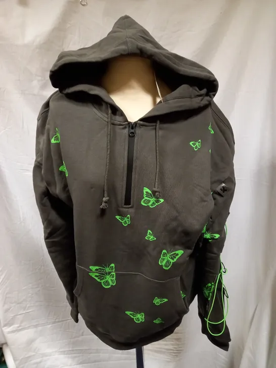 BRAND NEW WEAVING OF BUTTERFLIES UNISEX HOODIE - MEDIUM