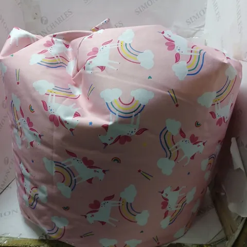 PINK UNICORN THEMED KIDS BEAN BAG