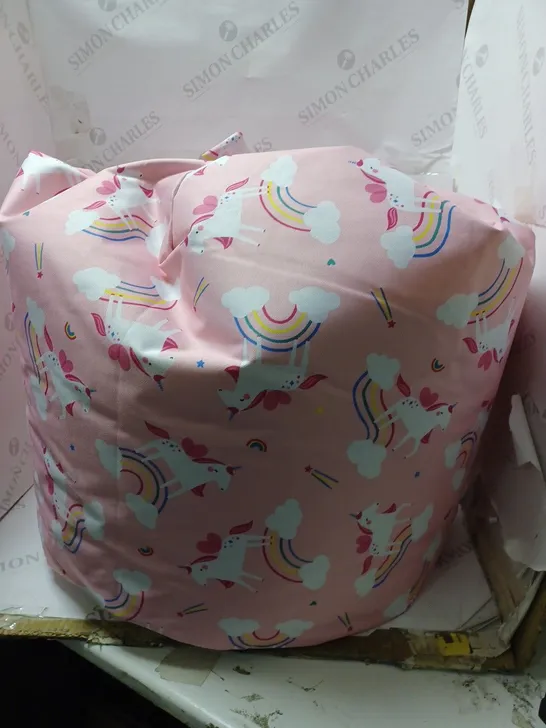 PINK UNICORN THEMED KIDS BEAN BAG