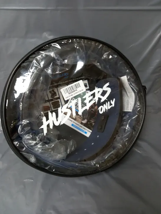 HUSTLERS ONLY WEIGHTLIFTING BELT (XL - BLUE)