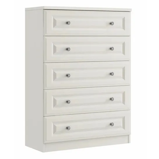 BOXED 5-DRAWER CHEST OF DRAWERS 