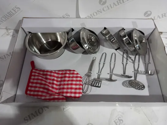 BOXED BIGJIGS STAINLESS STEEL KITCHENWARE SET