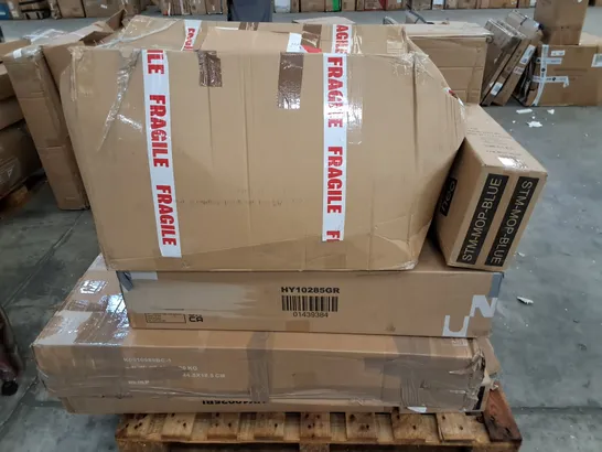 PALLET OF ASSORTED FLAT PACK PARTS AND APPLIANCE ITEMS