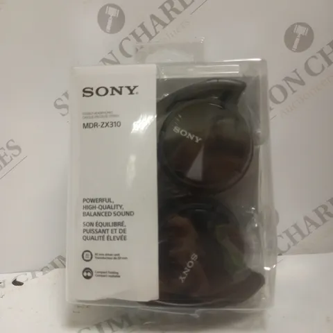 BOXED SONY MDR-ZX310 OVER-EAR HEADPHONES IN BLACK