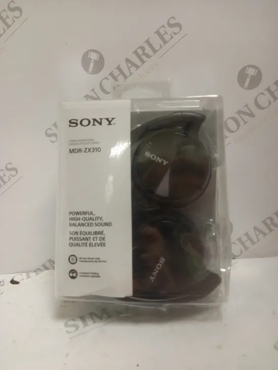 BOXED SONY MDR-ZX310 OVER-EAR HEADPHONES IN BLACK