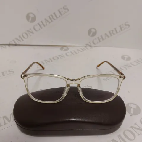 LONDON RETRO LUCAS CLEAR/BROWN UNISEX EYEGLASSES 