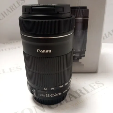 BOXED CANON EFS 55-250MM F/4-5.6 IS STM LENS