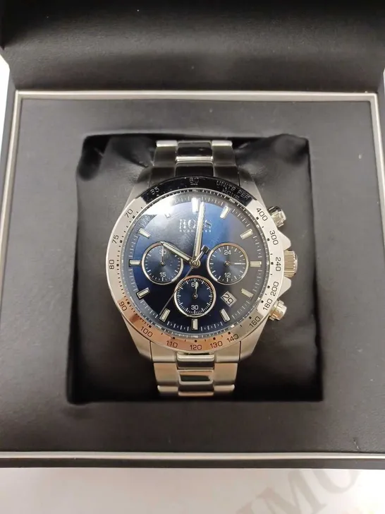 BOSS HERO SPORT LUX BLUE SUNRAY CHRONOGRAPH WATCH RRP £379