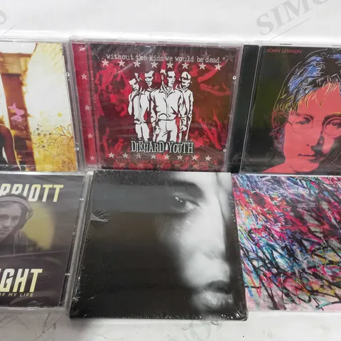 BOX OF APPROXIMATELY 20 ASSORTED CDS AND MUSIC AUDIO ITEMS TO INCLUDE JOHN LENNON, DIEHARD YOUTH, CORINNE BAILEY RAE, ETC