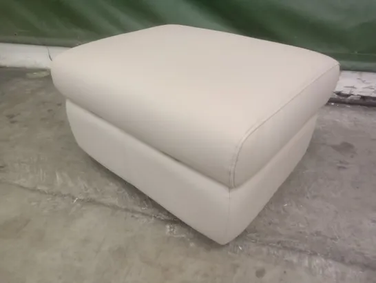 DESIGNER G PLAN MADE GREENWICH STORAGE FOOTSTOOL - CAMBRIDGE PLASTER LEATHER