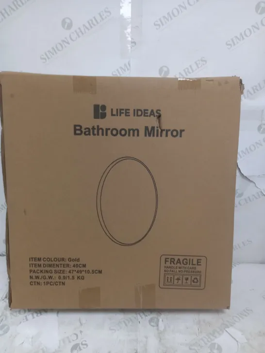 BOXED LIFE IDEALS BATHROOM MIRROR