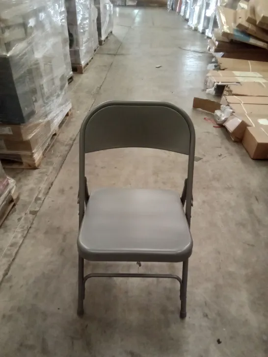 PACKAGED 6X GOODHOME GREY METAL CHAIR 