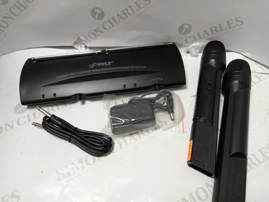 PYLE PDWM2100 PROFESSIONAL DUAL VHF WIRELESS HANDHELD MICROPHONE SYSTEM