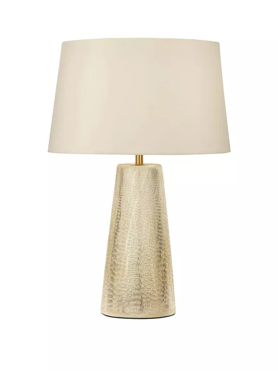 MICHELLE KEEGAN TEXTURED CERAMIC TABLE LAMP RRP £50